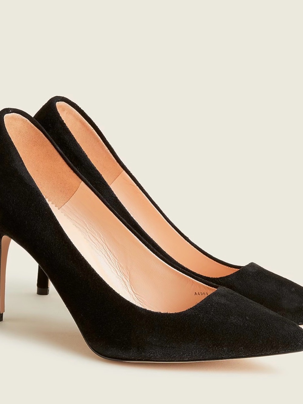 J.Crew Women's Elsie Black suede
Pointed Toe Stiletto Slip-On
Pumps Size10 NWOB